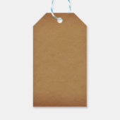 Rustikaler Flannel Buck | Urlaub Geschenkanhänger (Rückseite)