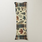 Rustikaler Flannel - Kabinendekor Seitenschläferkissen (Vorderseite Vertikal)