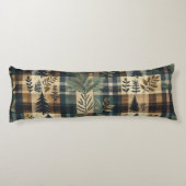 Rustikaler Flannel - Kabinendekor Seitenschläferkissen (Rückseite)