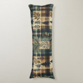 Rustikaler Flannel - Kabinendekor Seitenschläferkissen (Vorderseite Vertikal)