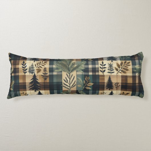 Rustikaler Flannel - Kabinendekor Seitenschläferkissen (Vorderseite)