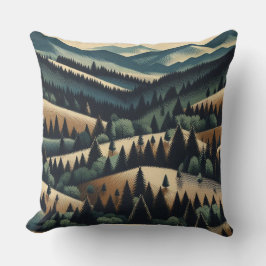 Rustikaler Flannel Kissen