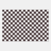 Rustikaler Flannel Weihnachtsbaum Geschenkpapier Set (Vorderseite)