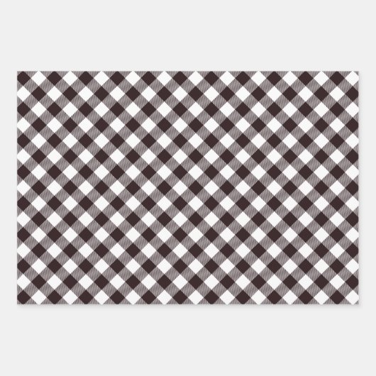 Rustikaler Flannel Weihnachtsbaum Geschenkpapier Set (Vorderseite)