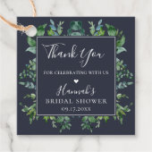 Rustikaler Forest Foliage Frame Vielen Dank Geschenkanhänger (Vorderseite)