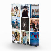 Rustikaler Foto-Collagen-Monogramm-Foto-Block des Fotoblock (Rechts)