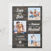 Rustikaler Foto für Hochzeitsreisende Save the Dat Date (Vorderseite)