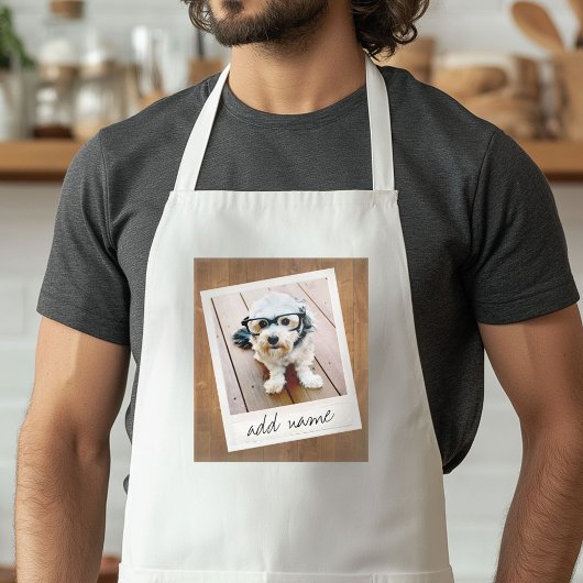 Rustikaler Foto-Rahmen mit quadratischem Instagram Schürze