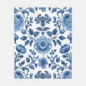 Rustikaler französischer Blumengarten Fleecedecke (Vorderseite)