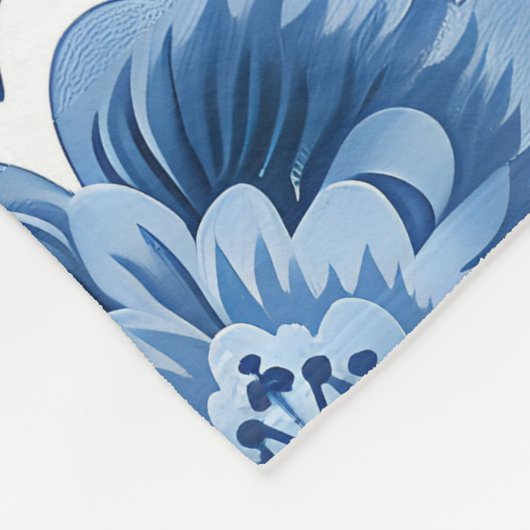 Rustikaler französischer Blumengarten Fleecedecke (Ecke)