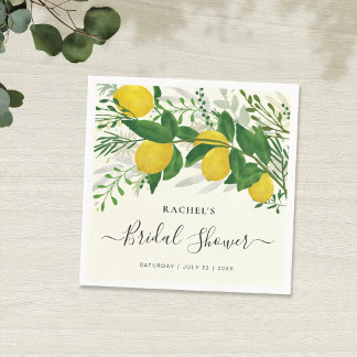 Rustikaler Fresh Lemon Paper Napkin Serviette