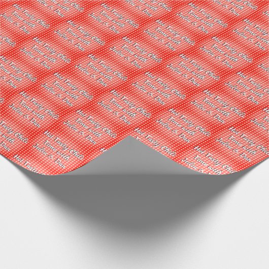 Rustikaler Friendsgiving Potluck Cook Off Erntedan Geschenkpapier (Ecke)