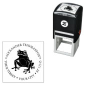 Rustikaler Frog #1 Amphibienname Anschrift Permastempel (Beispiel)