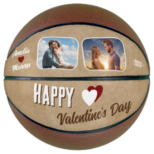 Rustikaler Froher Valentinstag 2 Fotos Basketball