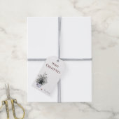 Rustikaler froher Weihnachtsbaum Geschenkanhänger (Mit Garn)