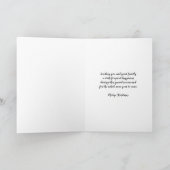 Rustikaler froher Weihnachtsfeiertag Karte (Innenseite)