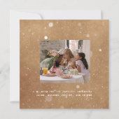 Rustikaler Fun Jingle Der ganze Weg über 2 Foto Ur Karte (Rückseite)