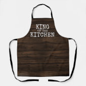 Rustikaler Funny King of the Kitchen Schürze (Vorderseite)