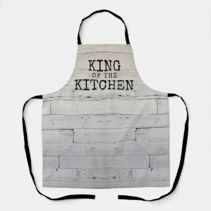 Rustikaler Funny King of the Kitchen Schürze