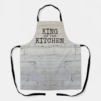Rustikaler Funny King of the Kitchen Schürze
