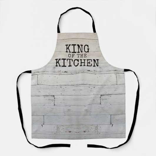 Rustikaler Funny King of the Kitchen Schürze (Vorderseite)