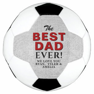 Rustikaler Fußball der beste Vater je Vatertag