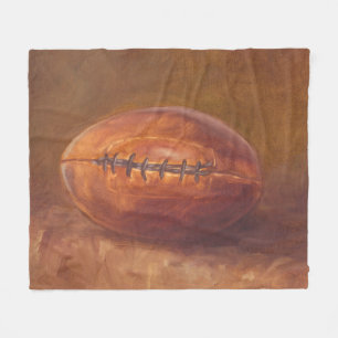 Rustikaler Fußball des Sport- Fleecedecke