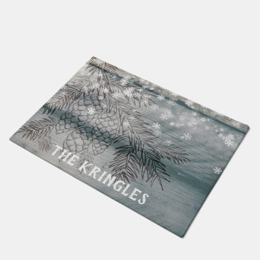 Rustikaler Fußmatte (Schrägansicht)