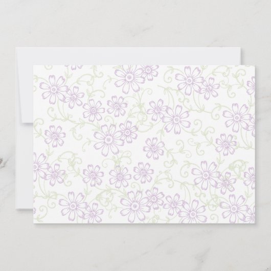 Rustikaler Garten Save the Date (Rückseite)