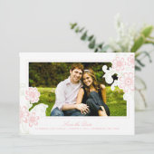 Rustikaler Garten Save the Date (Stehend Vorderseite)