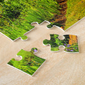 Rustikaler Garten West Virginia Weihnachtsgrüße Puzzle (Seite)