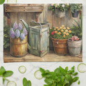 Rustikaler Gartenkern Geschirrtuch (Gefaltet)