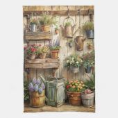 Rustikaler Gartenkern Geschirrtuch (Vertikal)