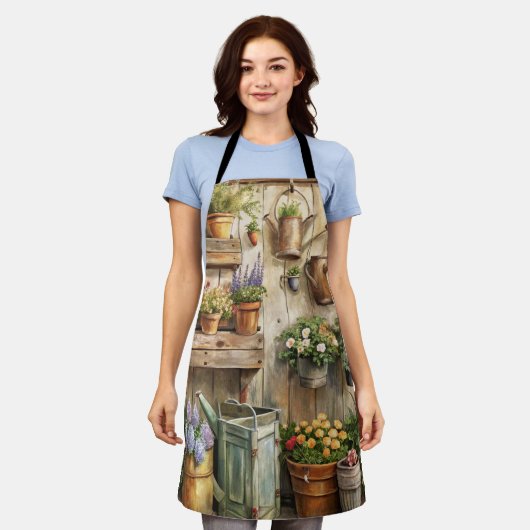 Rustikaler Gartenkern Schürze (Getragen)