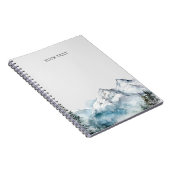 Rustikaler Gebirgszug Notizblock (Rechte Seite)