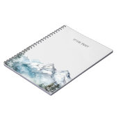 Rustikaler Gebirgszug Notizblock (Linke Seite)