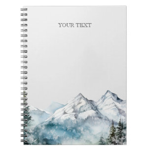 Rustikaler Gebirgszug Notizblock