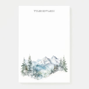 Rustikaler Gebirgszug Post-it Klebezettel