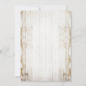 Rustikaler Gelbblütenblume Abschluss Einladung (Rückseite)