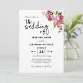 Rustikaler geometrischer QR-Code, der alle in eine Einladung (Stehend Vorderseite)