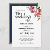 Rustikaler geometrischer QR-Code, der alle in eine Einladung (Vorne/Hinten)