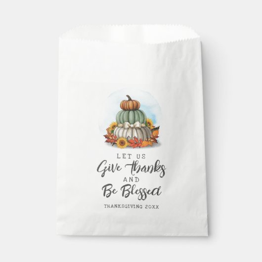 Rustikaler gesegneter Erntedank Sonnenblumenspende Geschenktütchen (Vorderseite)