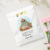 Rustikaler gesegneter Fall Sonnenblume Pumpkin Bib Geschenktütchen (Versiegelt)