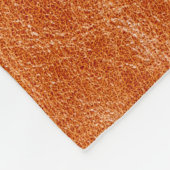 Rustikaler Ginger Glattleder Fleecedecke (Ecke)