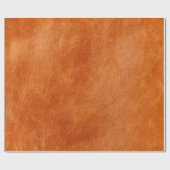 Rustikaler Ginger Glattleder Geschenkpapier (Flach)