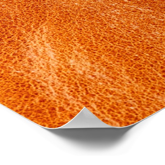 Rustikaler Ginger Glattleder Poster (Ecke)