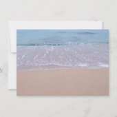 Rustikaler Gipskraut-Blumen-Strand-Bonbon 16 Einladung (Rückseite)