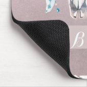 Rustikaler Glam Boho Floral Kuh Skull Iridescent C Mousepad (Ecke)