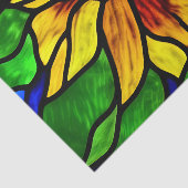 Rustikaler Glasschaum Country Sonnenblume Seidenpapier (Ausschnitt)