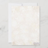 Rustikaler Glitzer Green Sonogram Baby Dusche Einladung (Rückseite)